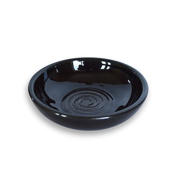 Tapas Bowl, Small Serving Dish - Black, Spiral