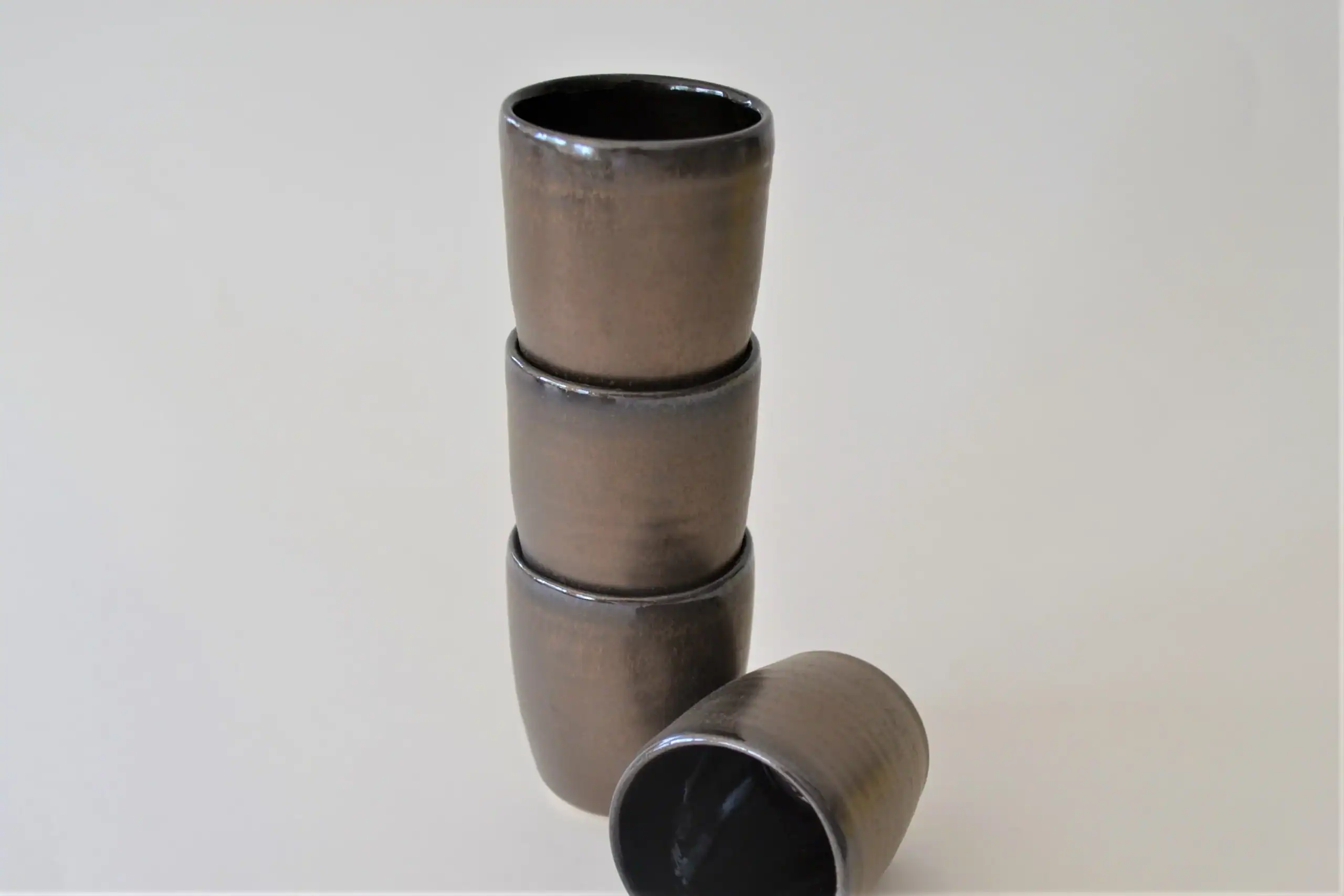 Bronze Pottery Shot Glass - Image 6