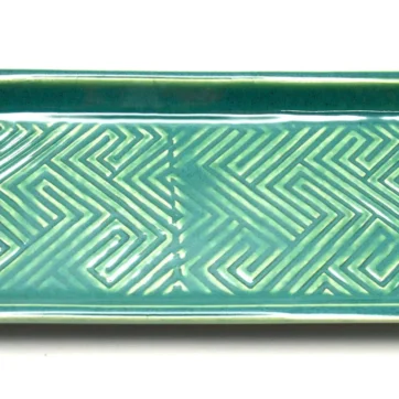 Ceramic Flight Tray - Glassy Green
