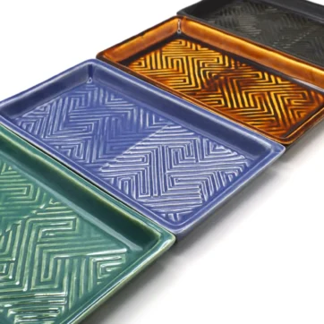 Ceramic Flight Tray - Indigo Blue