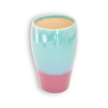 Pint Mug, 16 oz - Green and Purple